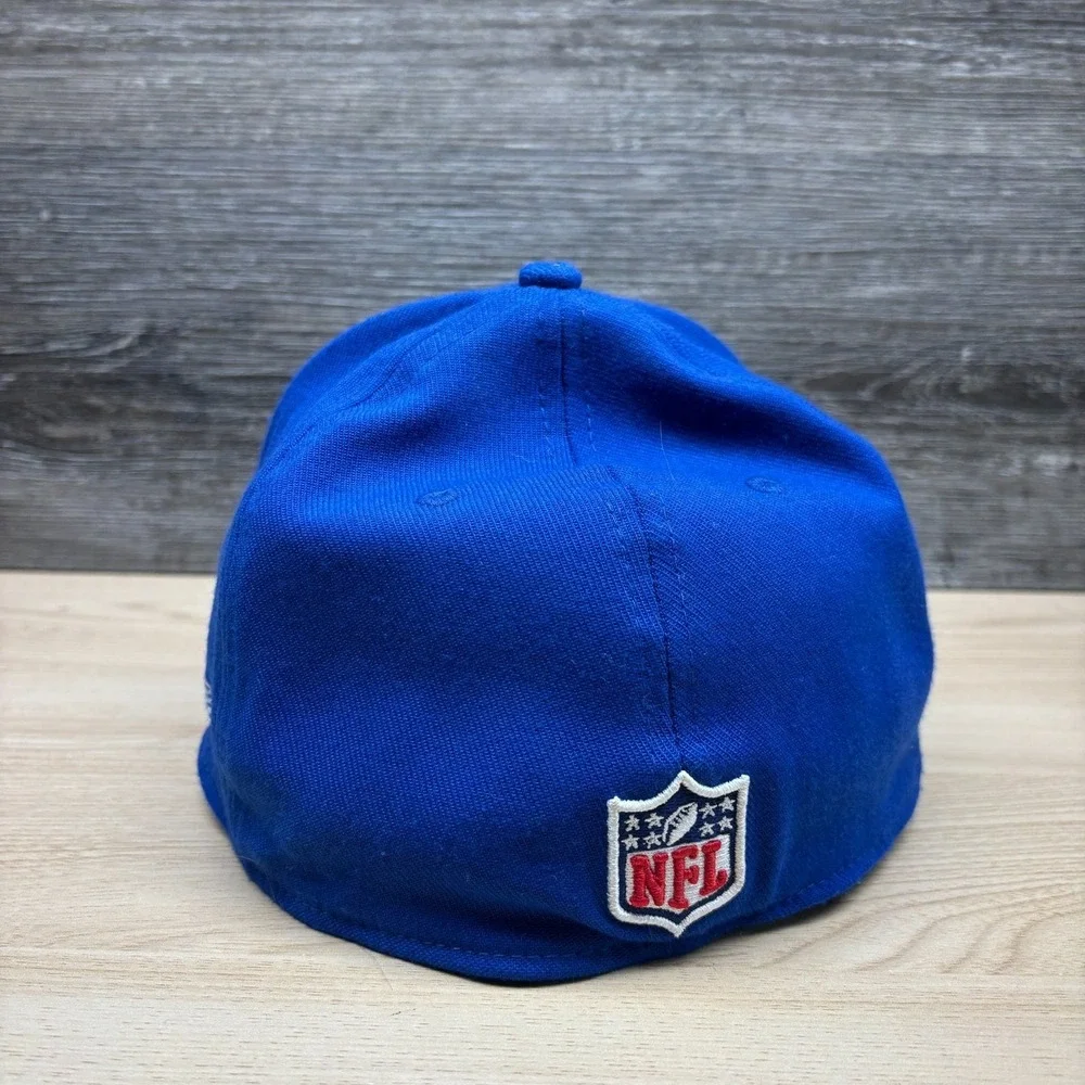New‎ York Giants Hat Cap Flex Fit Blue Red NFL Football M/L New Era NY